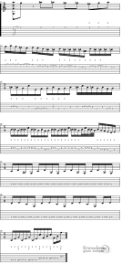Van Halen «Spanish Fly» — ноты для гитары. Часть 4